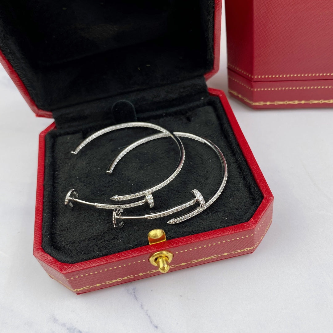 [GALE]JUSTE イヤリング フルダイヤモンド 1.8mm