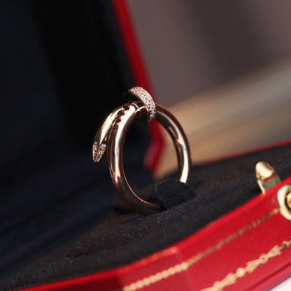 [GALE]JUSTE RING 2,65 MM ROSA GOLD DIAMANT