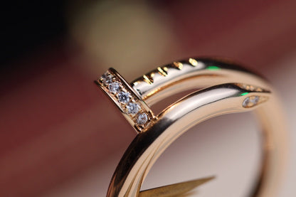 [GALE]JUSTE RING 2,65 MM ROSA GOLD DIAMANT