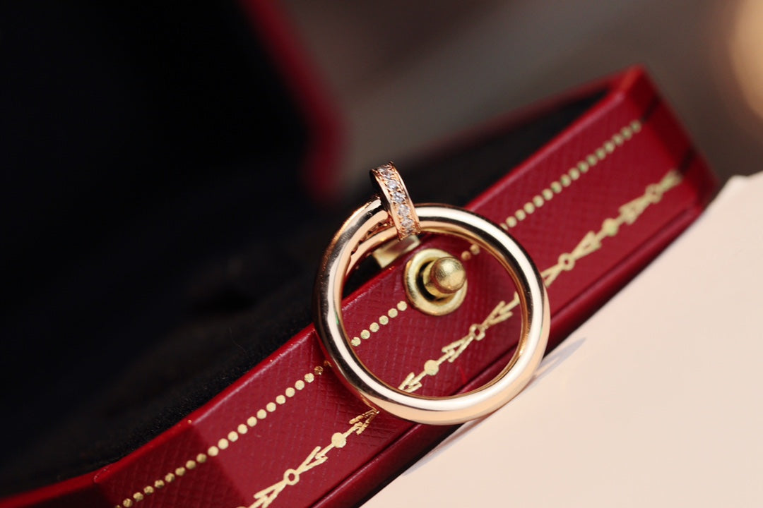 [GALE]JUSTE RING 2,65 MM ROSA GOLD DIAMANT