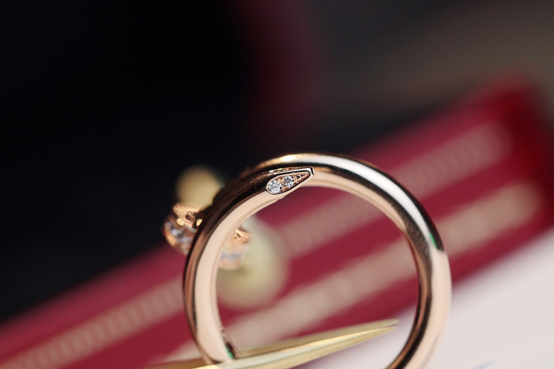 [GALE]JUSTE RING 2,65 MM ROSA GOLD DIAMANT