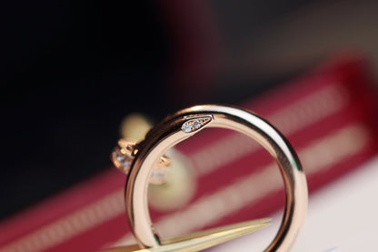 [GALE]JUSTE RING 2,65 MM ROSA GOLD DIAMANT
