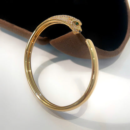 [GALE] PANTHERE GOLD DIAMANT OFFENES ARMBAND