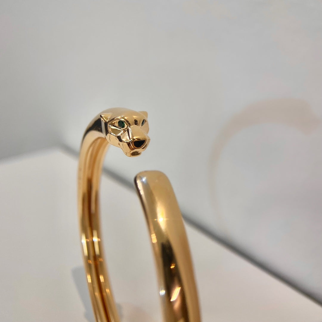 [ゲイル]パンサー ゴールド オープンブレスレット