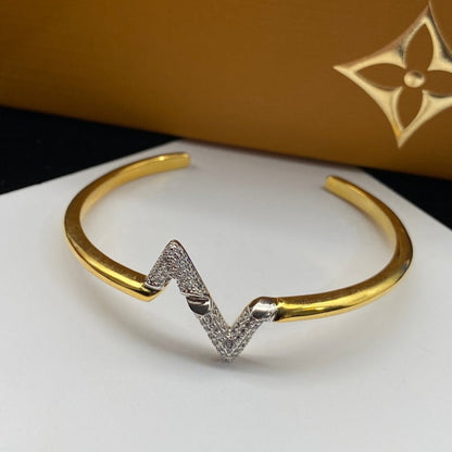 [GALE]VOLTE UPSITE DOWN DIAMOND GOLD OFFENES ARMBAND