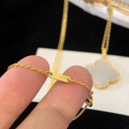 [GALE]クローバー 25mm モップ ラージペンダントネックレス