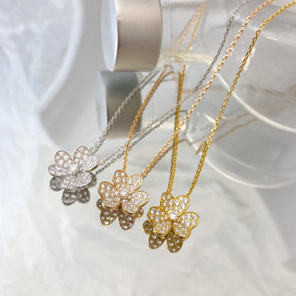 [GALE]FLOWER DIAMOND NECKLACE