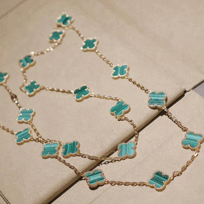 [ゲイル]クローバー 20モチーフ マラカイト ゴールド