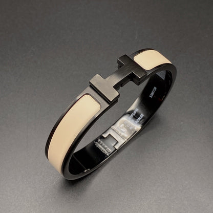 [GALE]H ARMBAND 12MM SCHWARZ BEIGE KERAMIK