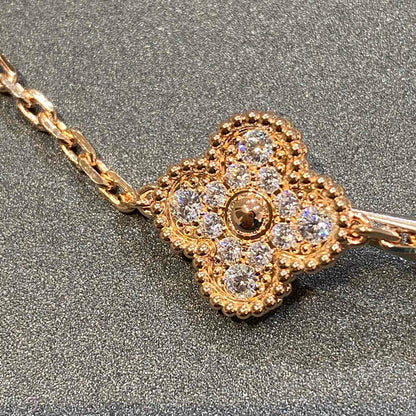 [GALE] CLOVER 5 MOTIF FULL DIAMOND BRACELET COLLECTION