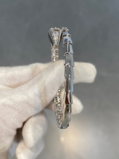 [GALE]SERPENTI BRACELET DIAMONDS SILVER