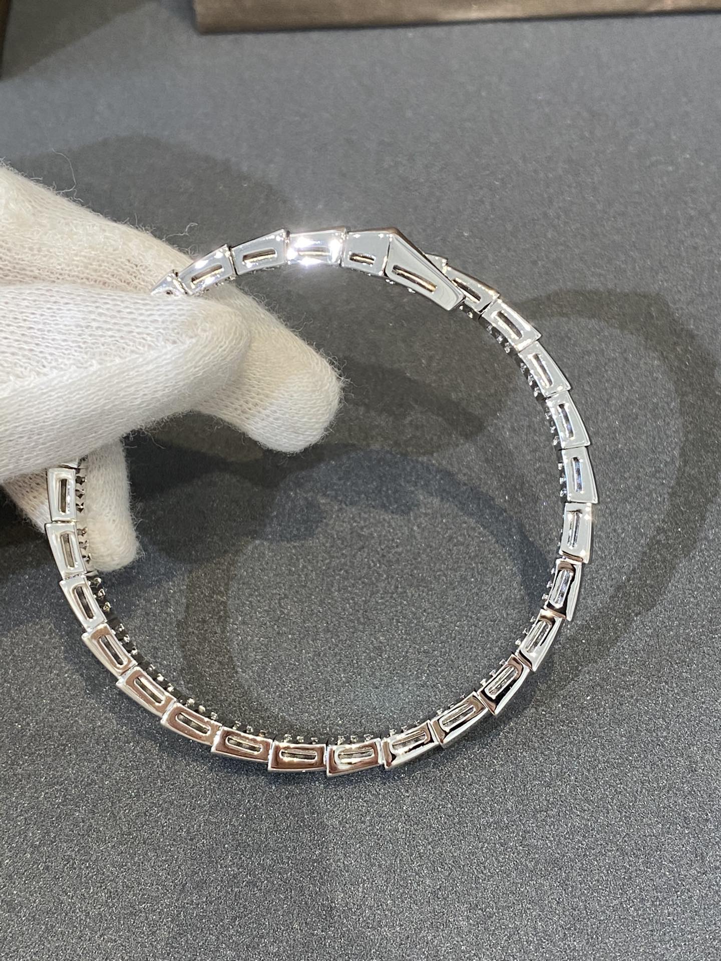 [GALE]SERPENTI BRACELET DIAMONDS SILVER