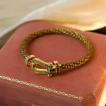 [GALE]FORCE 10 GOLD GREEN DIAMOND PAVED