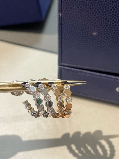 [GALE]Hollow Design Four-Leaf Clover Flower Shape Ring