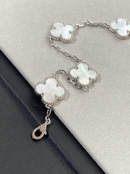 [GALE]CLOVER SILVER POP 5 MOTIF ARMBAND 