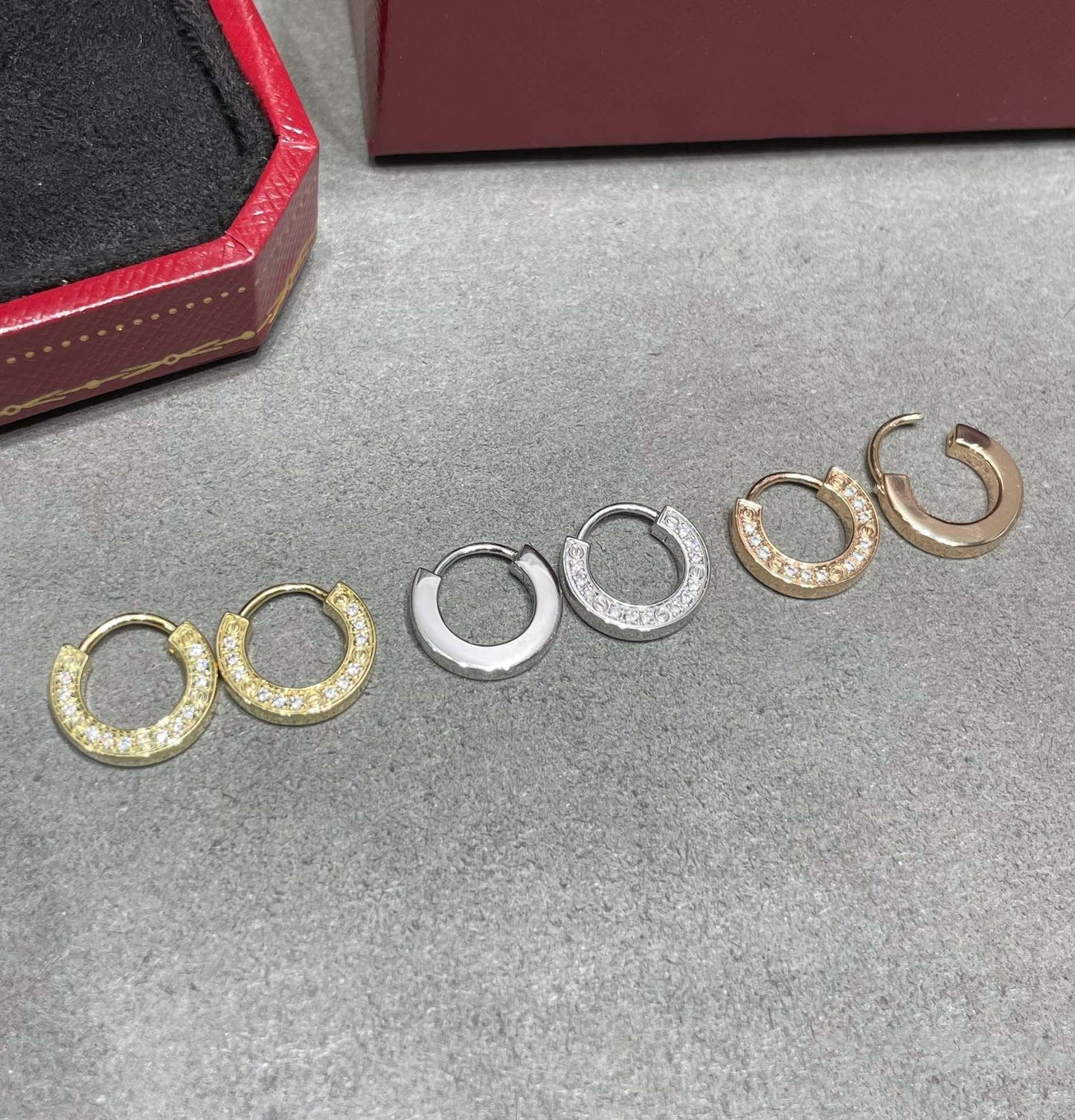 [ゲイル]ラブ ダイヤモンド イヤリング