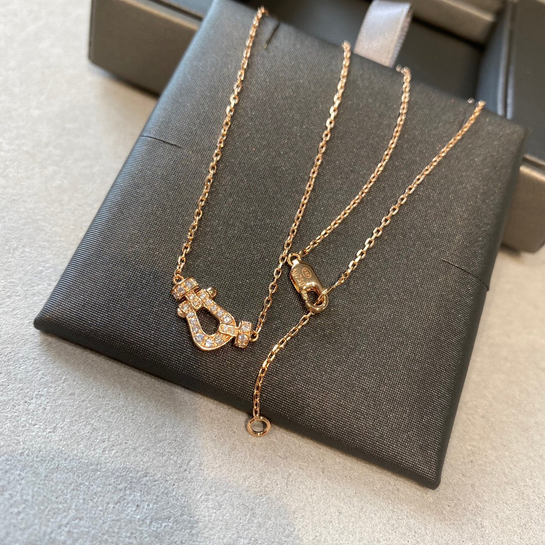 [GALE]FORCE 10 DIAMOND PINK GOLD NECKLACE MINI MODEL
