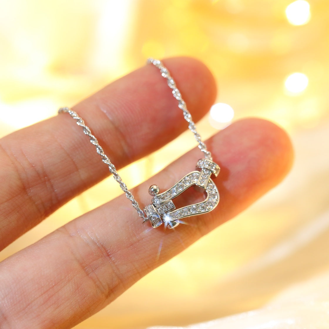 [GALE]FORCE 10 DIAMOND SILVER NECKLACE MINI MODEL