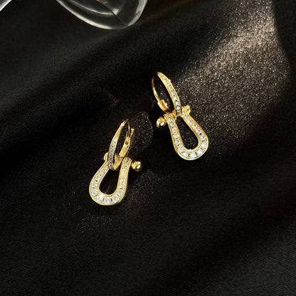 [ゲイル]フォース10 フルダイヤモンド ドロップピアス ミディアムモデル