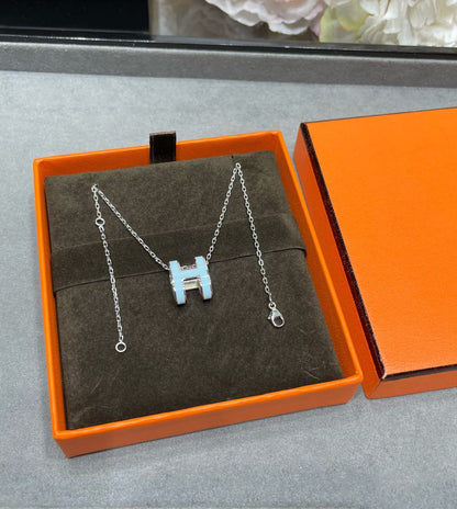 [GALE]POP H SKY BLUE NECKLACE