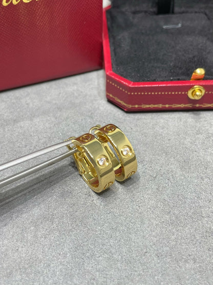 [ゲイル]ラブ 5.5mm 1ダイヤモンド イヤリング