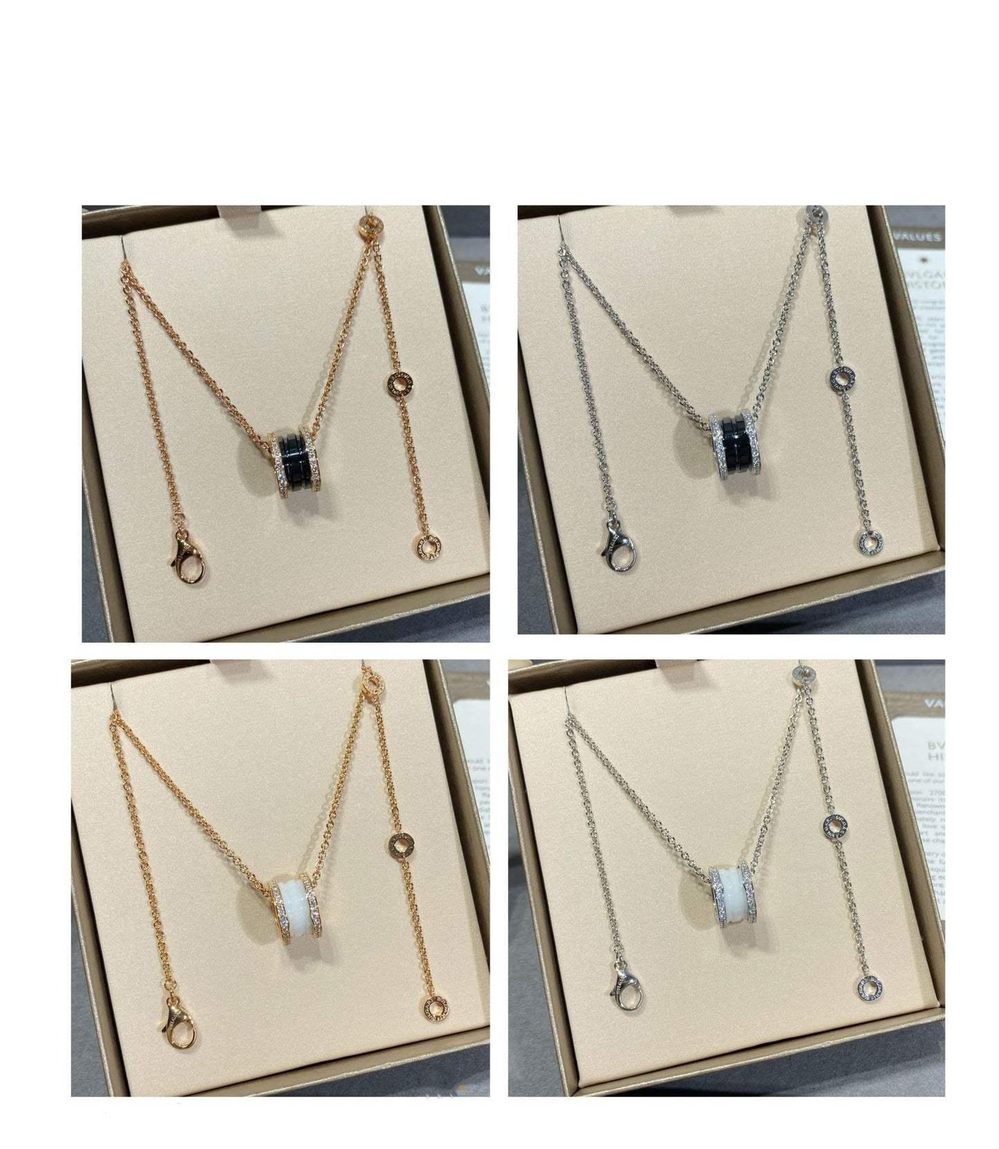 [GALE]ZERO 1 DIAMOND CERAMIC NECKLACE