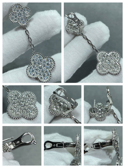 [GALE]KLEEBAND MIT 2 MOTIVEN, DIAMANTENBESETZT, SILBER