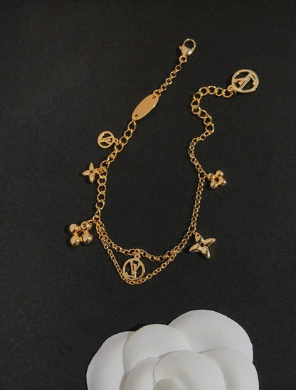 [GALE]BLOOMING PINK GOLD MOP ARMBAND