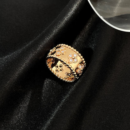 [GALE]PERLEE DIAMANT GROSSER RING 