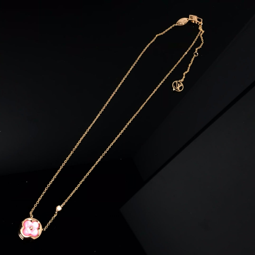 [GALE]COLOR BLOSSOM PINK MOP SUN GOLD KETTE