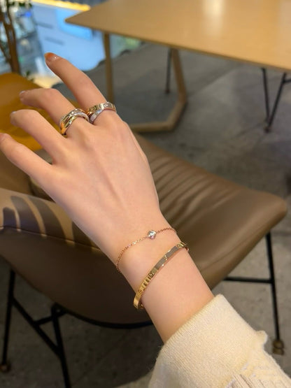 [GALE]ダムール ダイヤモンド リンク ブレスレット