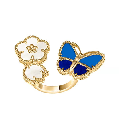 [GALE]LUCKY SPRING BUTTERFLY OPEN-FACE RINGS