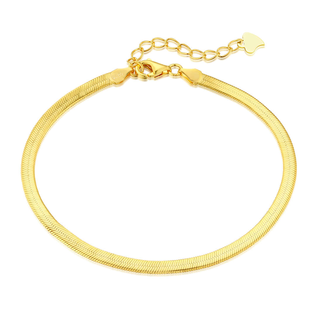 [GALE]Flache Schlangenknochen-Kettenklingen-Halskette