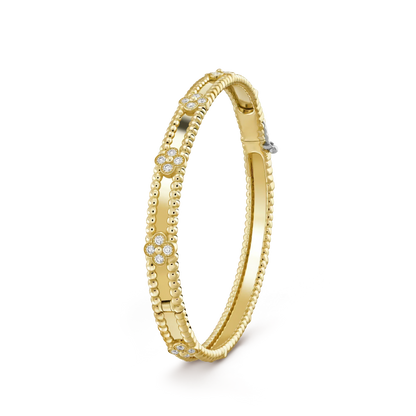 [GALE]Clover Armband 4mm Diamanten