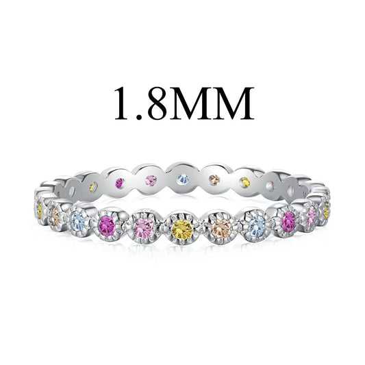 [GALE]Unique Scintillating Round Cut Daily Ring