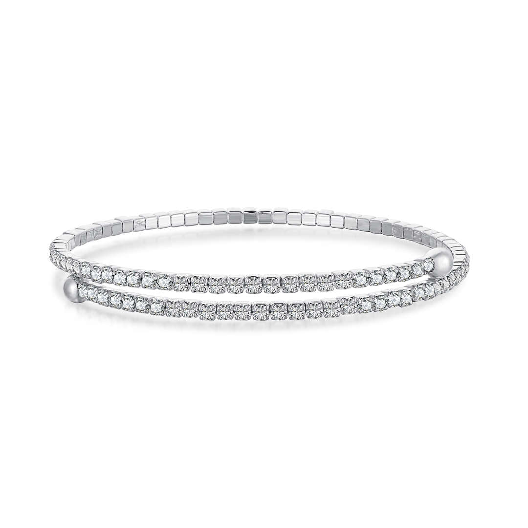 [GALE]Row of Diamonds Round Fashion Bracelet