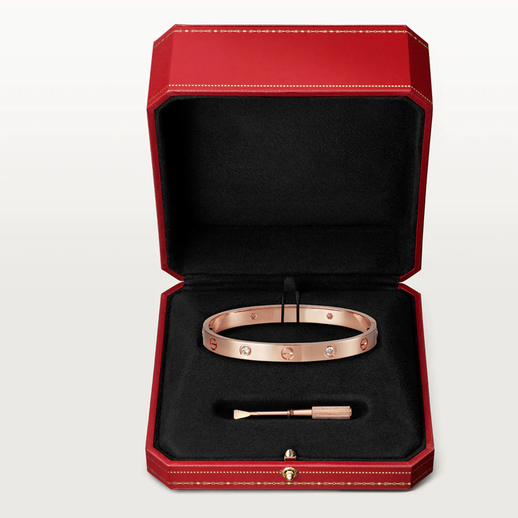 [GALE] LOVE ARMBAND 6,1 MM 4 DIAMANTEN 