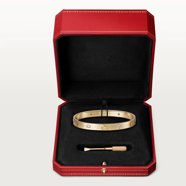 [GALE] LOVE ARMBAND 6,1 MM 4 DIAMANTEN 