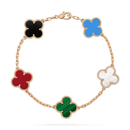 [GALE]CLOVER 5 MOTIFS MULTICOLOR  BRACELET