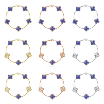 [GALE]CLOVER 5 MOTIF BLUE VEINS BRACELET COLLECTION
