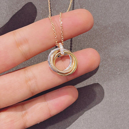 [ゲイル]トリニティネックレス ゴールド ダイヤモンド