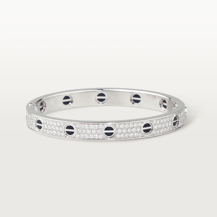 [GALE] LOVE ARMBAND 6,1 MM DIAMANT-PAVED KERAMIK 