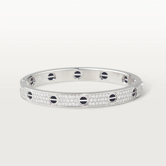 [GALE] LOVE ARMBAND 6,1 MM DIAMANT-PAVED KERAMIK 