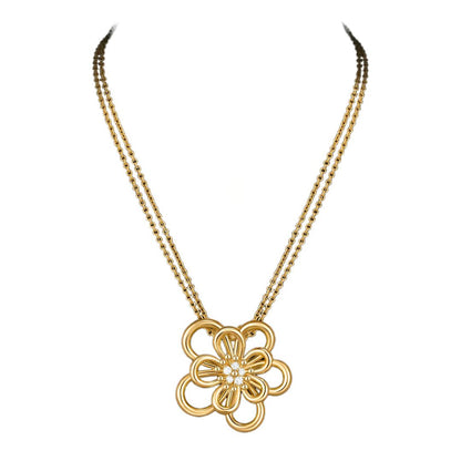 [GALE JURI]FLOWERLACE NECKLACE 5 DIAMONDS