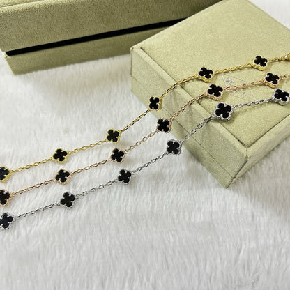 [GALE]CLOVER 6 MOTIF ONYXS ARMBAND