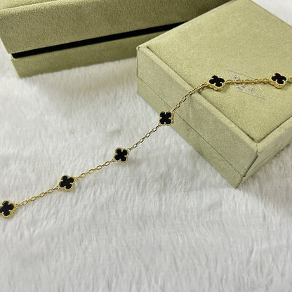 [GALE]CLOVER 6 MOTIF ONYXS ARMBAND