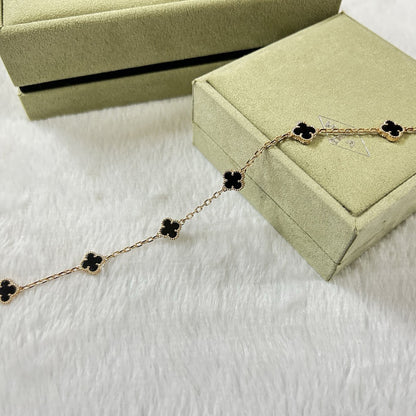 [GALE]CLOVER 6 MOTIF ONYXS ARMBAND