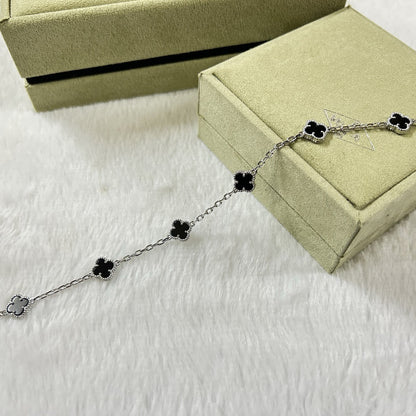 [GALE]CLOVER 6 MOTIF ONYXS ARMBAND