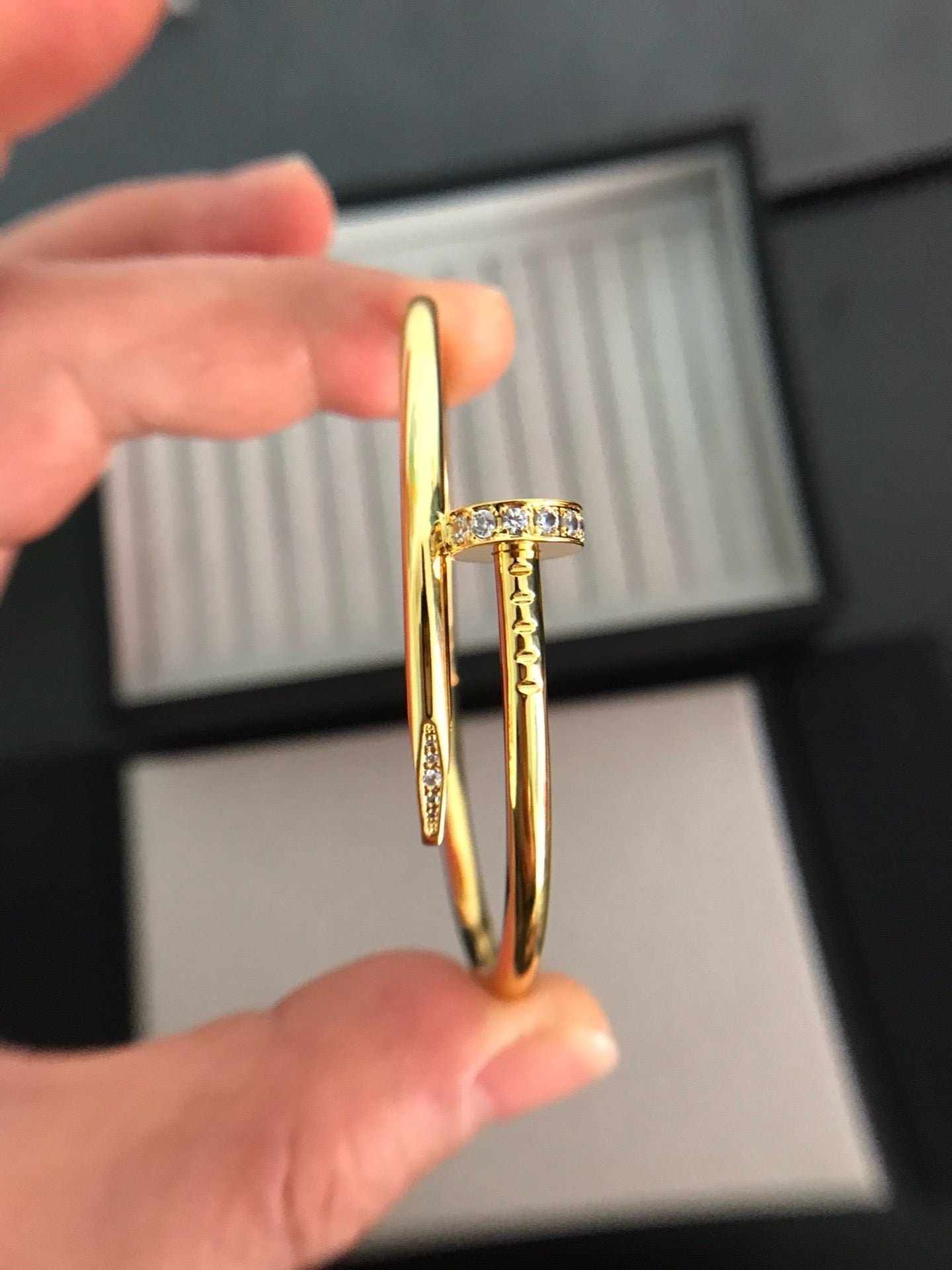 [GALE]JUSTE ARMBAND 3,5 MM DIAMANTEN