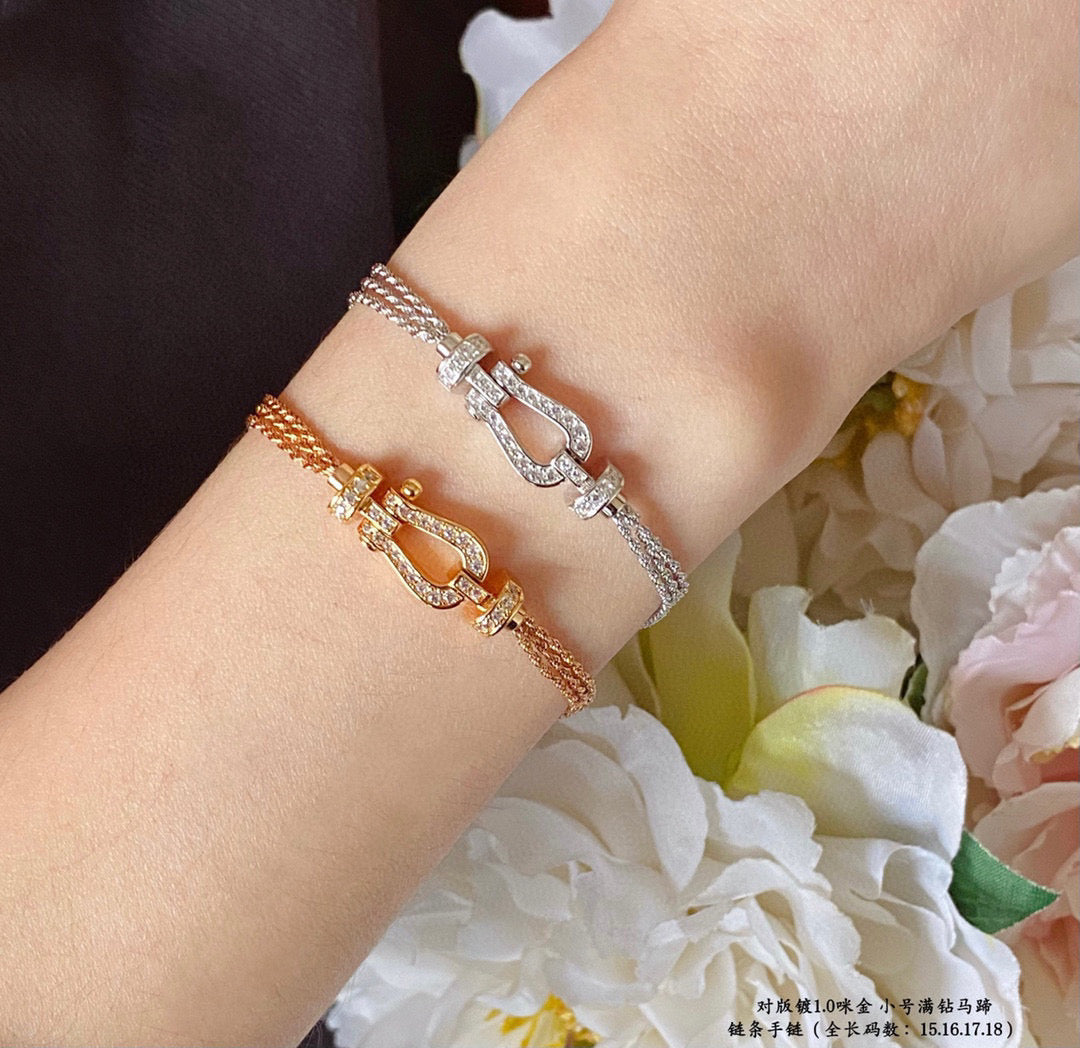 [GALE]FORCE KLEINES HORSESHOE DIAMANT KETTENSEILARMBAND